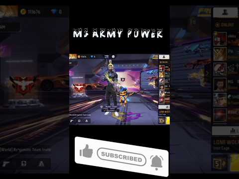 MG ARMY POWER 😱😱#viral #freefire #shortvideo #back2backgaming #like4like