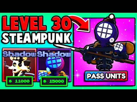 I Got The LEVEL 30 STEAMPUNK PREMIUM PASS UNITS! (Five Nights TD)