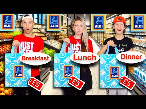 Who can BUY and COOK the best £5 ALDI meal? CHEAP BUDGET food challenge! 😋