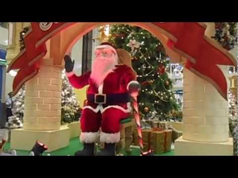 Big Santa Clous Coming With Gifts-Cristmas TreeWith  Full Of Gifts For You