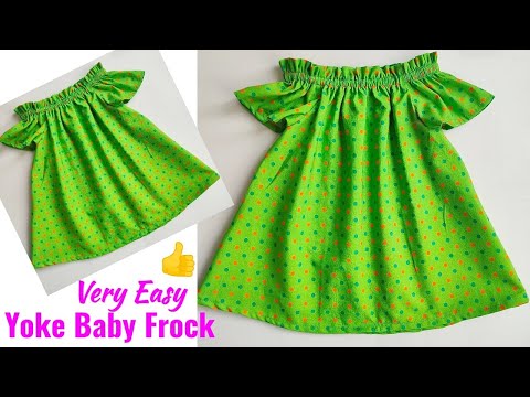 Yoke Baby frock cutting and stitching | Baby Frock cutting and stitching