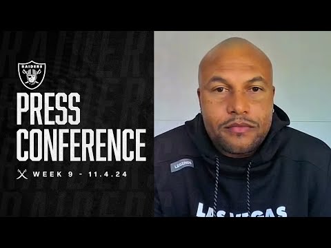 Coach Pierce on Coaching Changes, Bye Week | Raiders | NFL