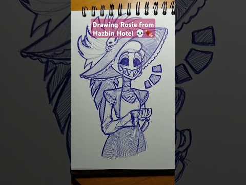 Drawing Rosie!! 💀🍖 #hazbinhotel #hazbinhotelrosie #art #drawing