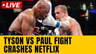 LIVE : Mike Tyson Vs Jake Paul Full Fight | Netflix Livestream Crashes | Tyson Vs Jake Paul | N18G