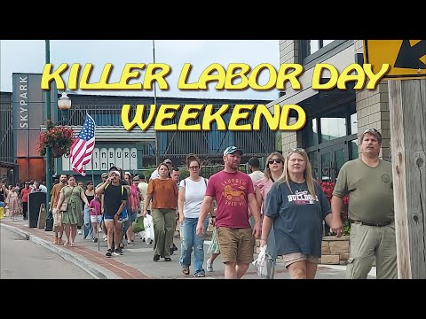 LABOR DAY KILLER CROWD in GATLINBURG. #vacationstationtv