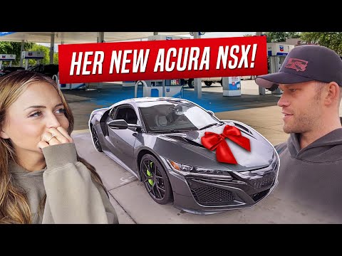 SURPRISING MY FIANCÉE WITH HER NEW ACURA NSX! (she doesn't believe me)