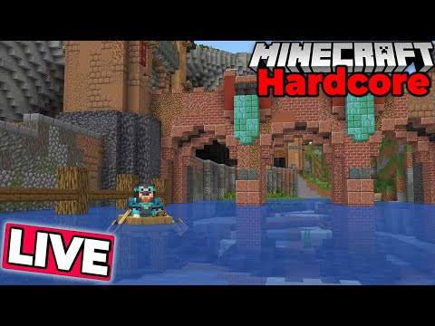 City Harbor River Building! : Hardcore Minecraft 1.21 Survival Let's Play