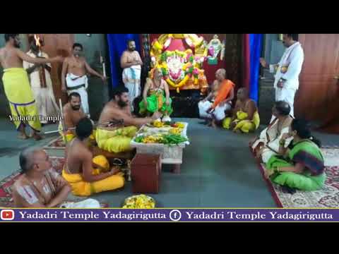 Lord Narasimha Jayanthi celebrations Day 1 Yadadri Temple Yadagirigutta Telangana