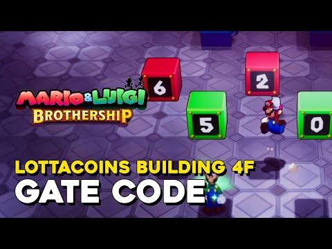 Mario & Luigi Brothership Lottacoins Island 4F Gate Code Puzzle Solution