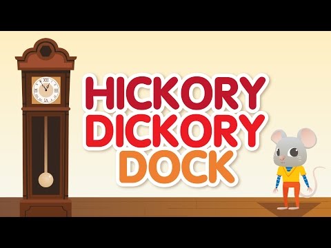 Hickory Dickory Dock • Nursery Rhymes Song with Lyrics • Animated Cartoon for Kids