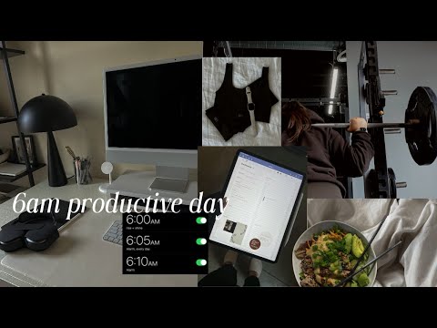 6am productive day in my life | wfh, simple habits, self-care & more!