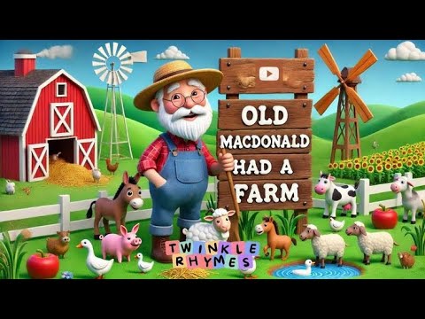 Old MacDonald Had a Farm  | A Fun Journey with Animals! E-I-E-I-O! Sing Along Song | Nursery Rhymes