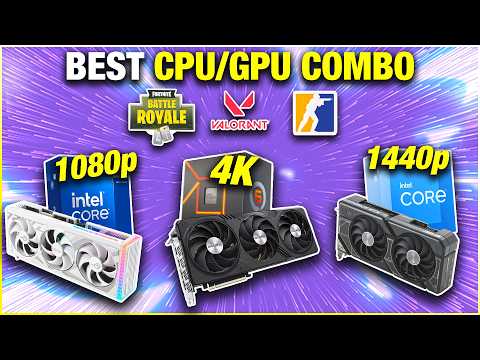 The Best 👑 "Esports" CPU & GPU Combos for Gaming PC Builds!