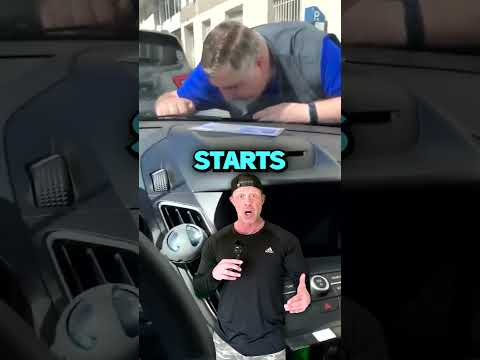 Guy Licks the Hood of Car?? #car #news #viral #shorts