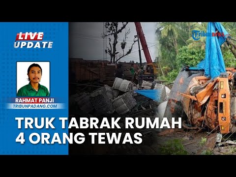 Situasi Pasca Tabrakan Maut Puncak Kiambang Padangpariaman Tewaskan 4 Orang akibat Rem Truk Blong