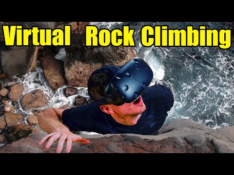 How Hard is Rock Climbing in VR? (Adventure Climb VR #1)