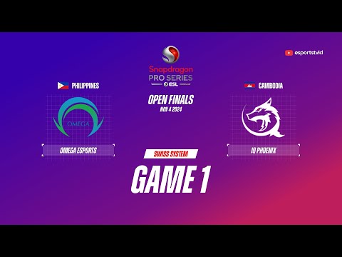 Omega Esports vs IQ Phoenix GAME 1 Snapdragon Pro Series Season 6 | IQ VS OMG ESPORTSTV