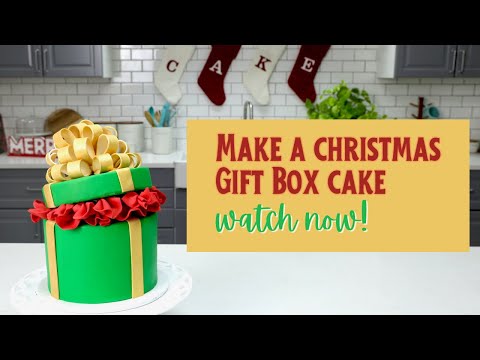 Make A Gift Box Cake, Color Fondant and Airbrush!