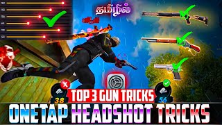 Onetap Headshot Desert Eagle M1887 M1014 Tricks Tamil || Secret Fire Button Tricks Tamil Free Fire🔘✅