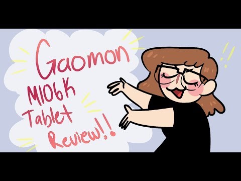 GAOMON M106K DRAWING TABLET REVIEW!!