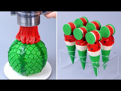 Satisfying WATERMELON Dessert Recipe You'll Need | Amazing Chocolate Cake Tutorials | Transform Cake