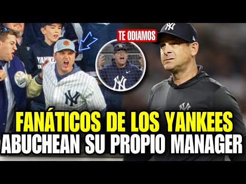 SE HUNDEN LOS YANKEES! AARON BOONE ES ABUCHEADO POR LOS FANÁTICOS EN NEW YORK VS GUARDIANS - MLB