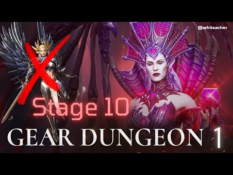 【Watcher of Realms】Gear Dungeon 1 (Stage 10 Game-play)-Without Valkyra