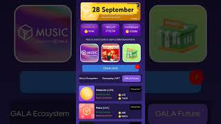 Gala Coin Combo Card Today 28 September 2024 #gala #crypto #miningbchgratis