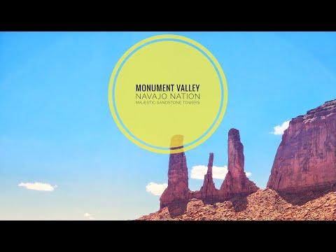 Monument Valley in Navajo Nation across Arizona/Utah. Majestic Sandstone Towers