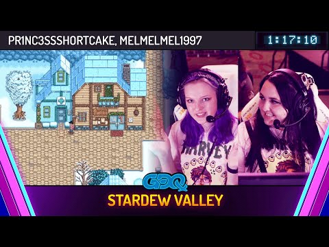 Stardew Valley by Pr1nc3ssShortcake and MelMelMel1997 in 1:17:10 - Games Done Quick Express 2024