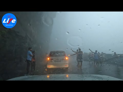 ASMR Ghat Driving in the Monsoon - Malshej Ghat - Western Ghats range - Maharashtra 4K