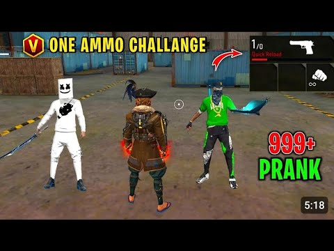 Ajjubhai 1 Bullet Challange In Lone Wolf 😈 No Internet Prank - Garena Free Fire