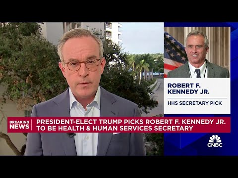 Robert F. Kennedy Jr. picked to be President-elect Trump's HHS Secretary