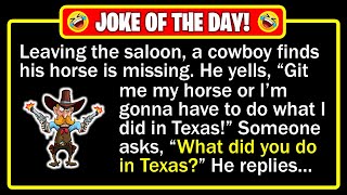 🤣 BEST JOKE OF THE DAY! - A cowboy stops at a small town for a beer...  | Funny Daily Jokes