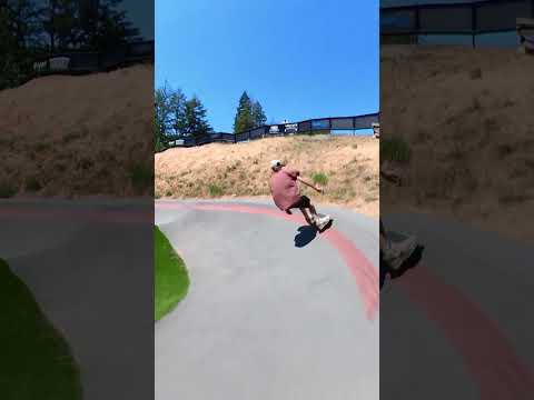 SKATING A CRAZY DOWNHILL PUMP TRACK - #skateboarding #landyachtz