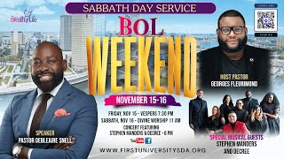 Pastor Debleaire Snell || Breath of Life Weekend @ First University SDA || Sabbath Day Service