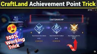 Reach Master Crafter in Craftland | CraftLand Achievement Mission Free Fire | Craftsmanship