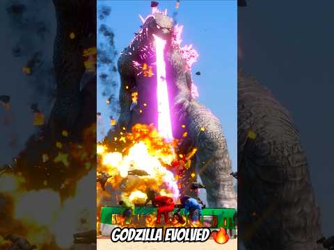 GODZILLA EVOLVED SAVING HULK BROTHERS FROM FLASH GORILLA 🥰| #shorts #gta5