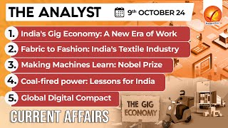 Current Affairs Today: The Analyst 9 October 2024 | Newspaper Analysis | Vajiram And Ravi