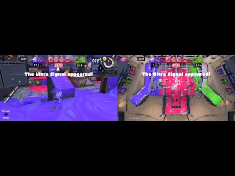 Splatoon 3 - Tricolor Turf War Gameplay (Grand Splatlands Bowl) w/ Overhead Map [Switch]