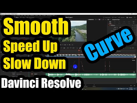 How to smoothly Speed up / Slow down a clip (Davinci Resolve, Retime Curve, Keyframes, Shift+C)