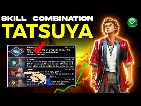 Tatsuya Skill combination 2024 | Best character combination in free fire