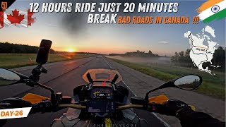 1500Kms Non-Stop In 10 hours | Canada | World Ride Leg 3 Day 26 @CherryVlogsCV