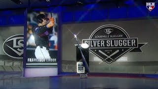 Francisco Lindor Accepts Silver Slugger Award