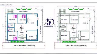 south road East facing house plan