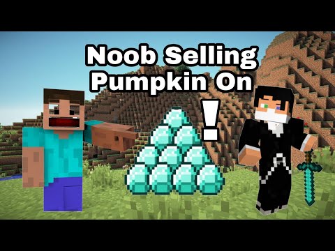 Noob Selling Pumpkin On Credit #shorts #minecraftshorts #noobfunnyvideo #minecraft #mcpelovers