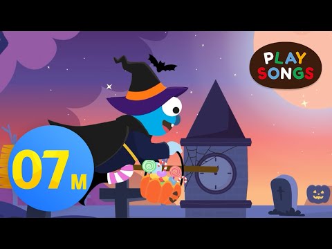 Hickory Dickory Dock Halloween ver.🎃 + More Nursery Rhymes & kids songs | Halloween | Playsongs