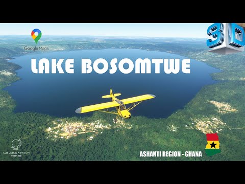 Lake Bosomtwe 3D Google Maps Ashanti Region Ghana MSFS 2020