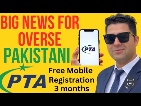 PTA free Mobile Registration for overseas Pakistani 2024 | how to Register mobile in PTA | pta pak