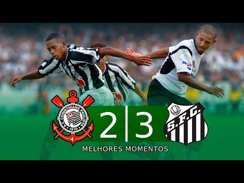 MELHORES MOMENTOS CORINTHIAS 2X3 SANTOS 2002- MENINOS DA VILA DERAM SHOW NESTE TÍTULO